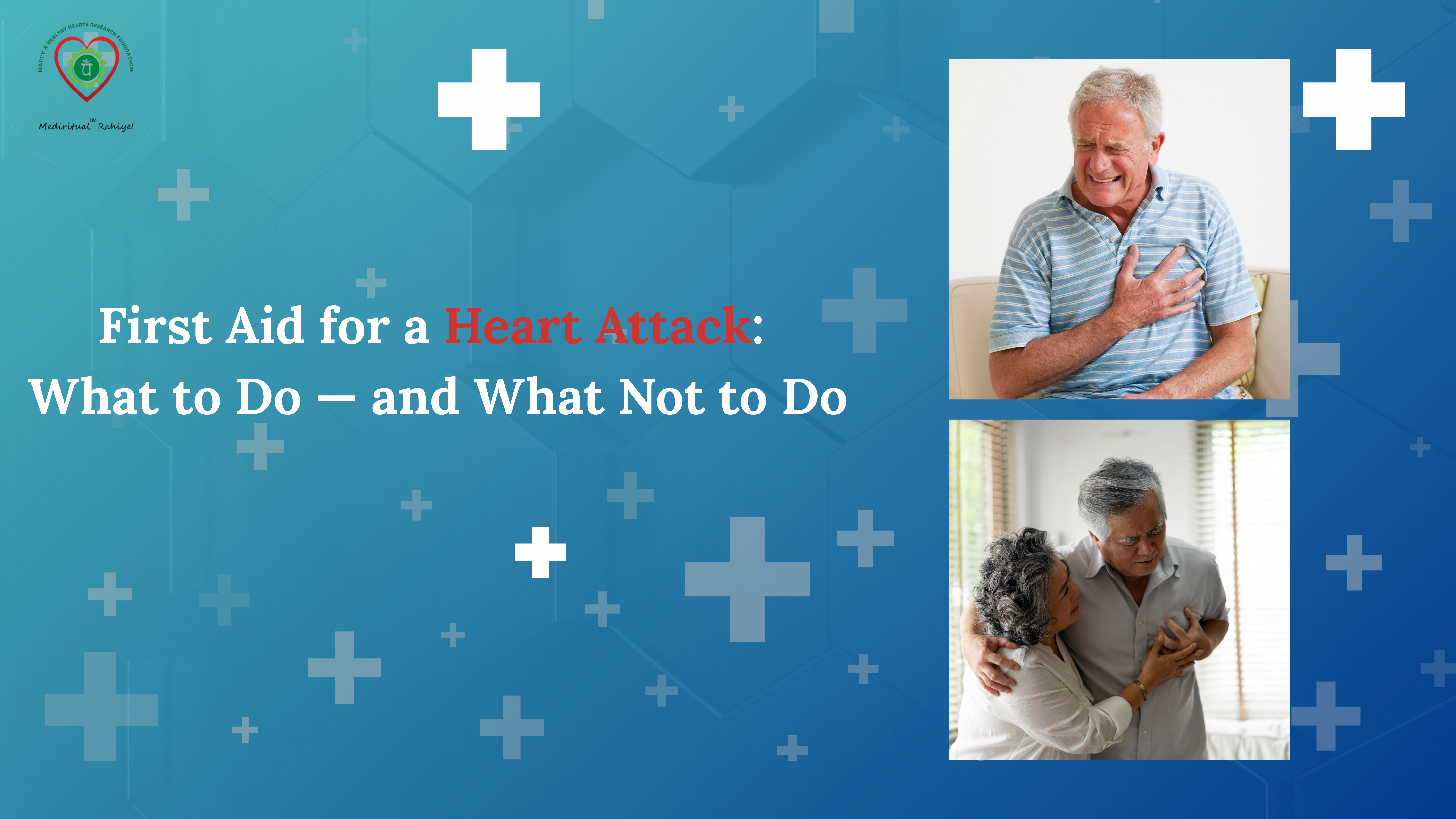 A heart attack can arrive without warning. When it happens, every minute matters — because “time is muscle.” Knowing the right first-aid steps can save heart muscle, and in many cases, a life. Below is a clear, practical guide you can use immediately if you or someone nearby shows signs of a heart attack.